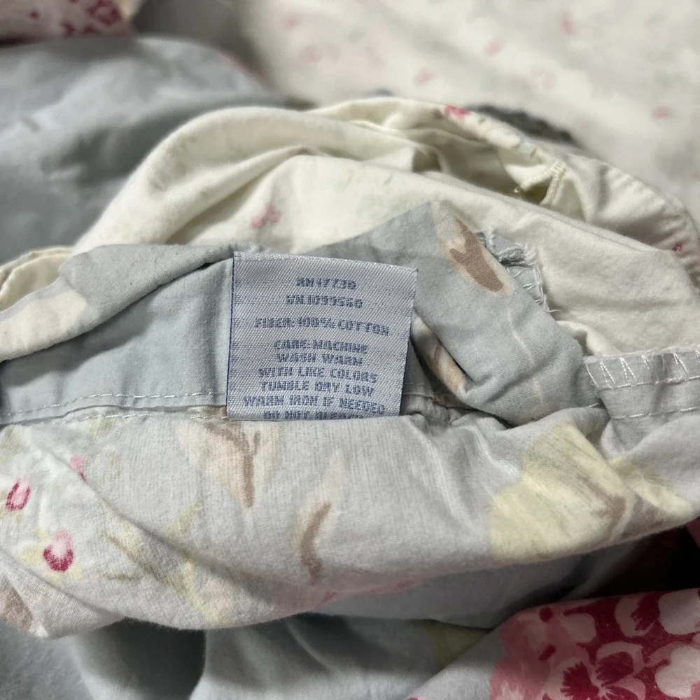 Simply Shabby Chic Reversible Floral Duvet Oversized Queen Belle Hydrangea Rose